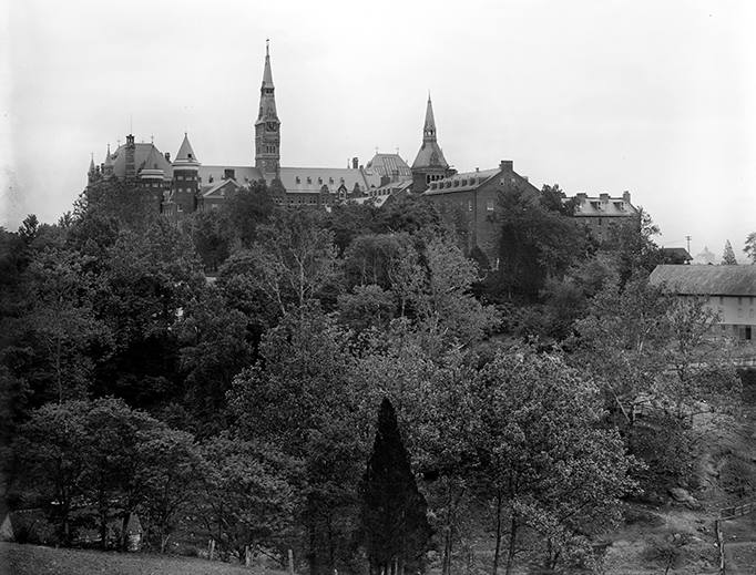 Georgetown campus in Washington, D.C., taken around 1910. Georgetown campus in Washington, D.C., taken around 1910.