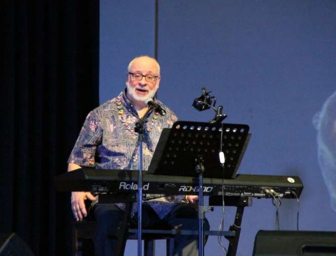 David Haas in a concert at the Ateneo de Manila University, Quezon City, Philippines. David Haas in a concert at the Ateneo de Manila University, Quezon City, Philippines.