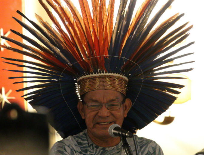 Jonas Marcolino Macuxí, the chief of the Macuxi tribe Jonas Marcolino Macuxí, the chief of the Macuxi tribe