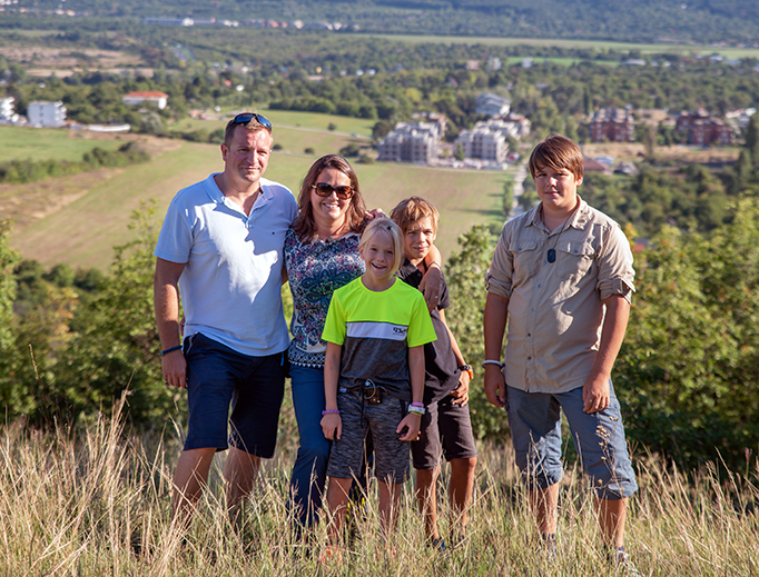 Hungarian Minister of State for Family Katalin Novak and family Hungarian Minister of State for Family Katalin Novak and family