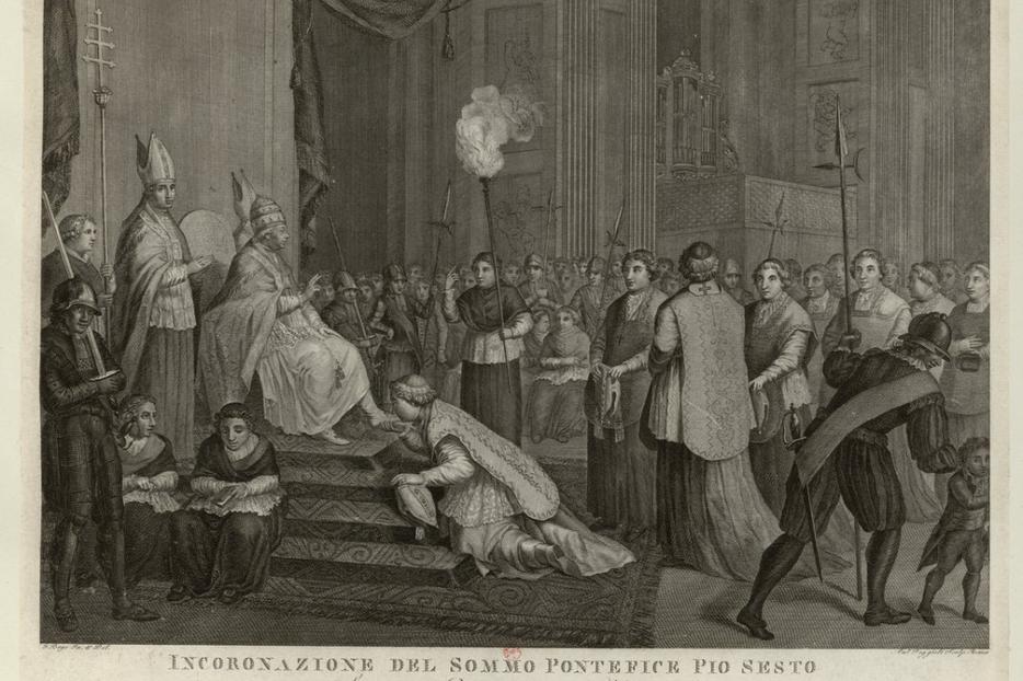 Coronation of the Pope with the Burning of Flax Coronation of the Pope with the Burning of Flax
