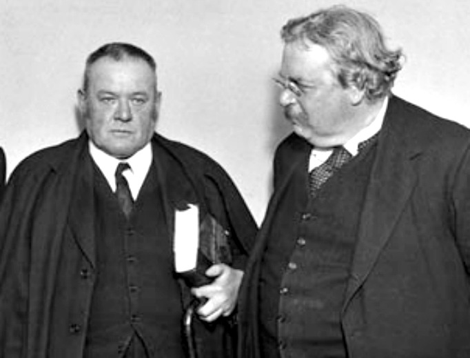 Good friends Hilaire Belloc (l) and G.K. Chesterton (r). Belloc wrote the introductory note to Chesterton’s 1927 book The Catholic Church and Conversion. Belloc's mother was a convert, and Chesterton became Catholic at age 48. Good friends Hilaire Belloc (l) and G.K. Chesterton (r). Belloc wrote the introductory note to Chesterton’s 1927 book The Catholic Church and Conversion. Belloc's mother was a convert, and Chesterton became Catholic at age 48.