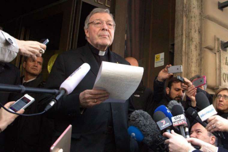 Cardinal George Pell outside Rome’s Hotel Quirinale March 3, 2016. Cardinal George Pell outside Rome’s Hotel Quirinale March 3, 2016.