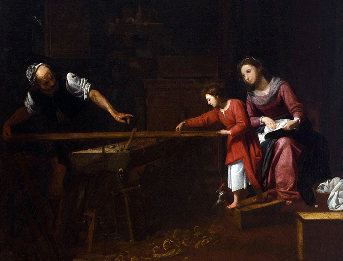 Matteo Pagano, “Christ in Joseph's Workshop” (c. 1610-1625) Matteo Pagano, “Christ in Joseph's Workshop” (c. 1610-1625)