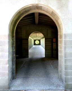 Cloister walk at New Clairvaux Abbey in Vina, Calif. Cloister walk at New Clairvaux Abbey in Vina, Calif.
