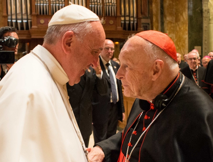 Undated file photo of Pope Francis then-Cardinal Theodore Edgar McCarrick Undated file photo of Pope Francis then-Cardinal Theodore Edgar McCarrick