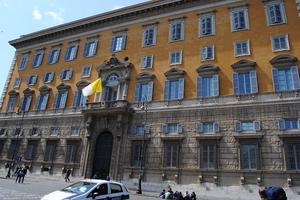 Palazzo Sant'Ufficio, the offices of the Congregation for the Doctrine of the Faith. Palazzo Sant'Ufficio, the offices of the Congregation for the Doctrine of the Faith.