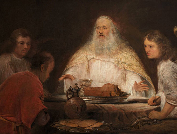 Aert de Gelder (1645-1727), “Abraham and the Angels” Aert de Gelder (1645-1727), “Abraham and the Angels”