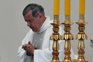 Bishop Juan Barros of Osorno takes part in a Mass celebrated by Pope Francis near the Chilean city of Iquique Jan. The Holy Father Monday accepted the resignation of three Chilean bishops, including Bishop Barros. Bishop Juan Barros of Osorno takes part in a Mass celebrated by Pope Francis near the Chilean city of Iquique Jan. The Holy Father Monday accepted the resignation of three Chilean bishops, including Bishop Barros.