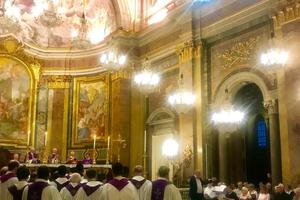 The ‘Rainbow Choir’ sings at the Basilica of Sts. John and Paul on the Caelian Hill April 4. The ‘Rainbow Choir’ sings at the Basilica of Sts. John and Paul on the Caelian Hill April 4.