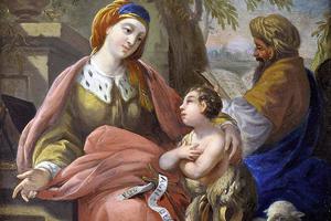 Circle of Louis-Jean-François Lagrenée, “Elizabeth and John with Zechariah,” before 1805 Circle of Louis-Jean-François Lagrenée, “Elizabeth and John with Zechariah,” before 1805