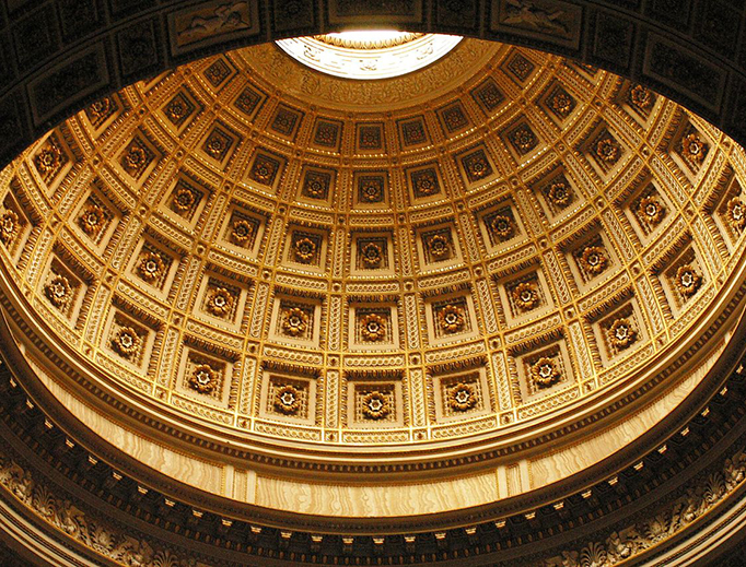 The cupola of the Pantheon in Rome
The cupola of the Pantheon in Rome