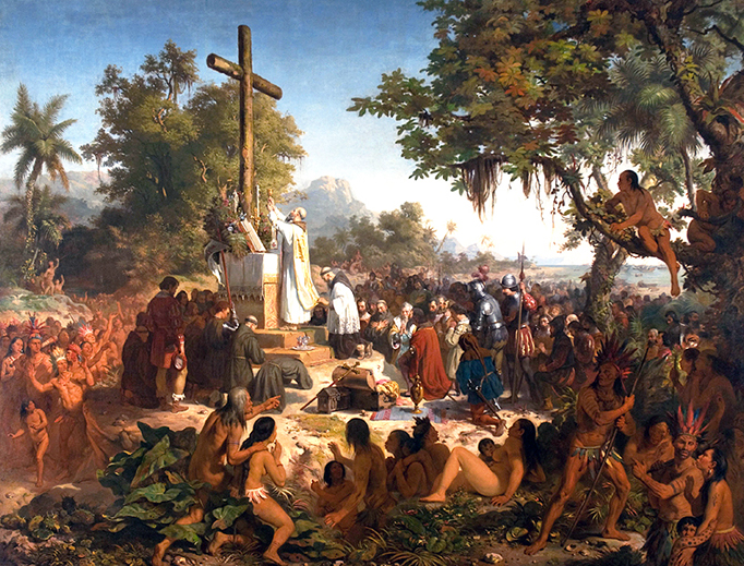 Victor Meirelles (1832–1903), "The First Mass in Brazil" Victor Meirelles (1832–1903), "The First Mass in Brazil"