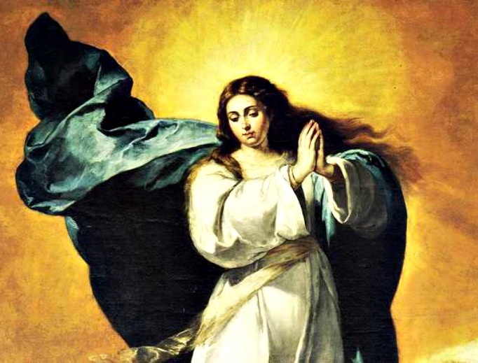 Detail of 'Mary the Immaculate Conception.' La Colosal. Detail of 'Mary the Immaculate Conception.' La Colosal.