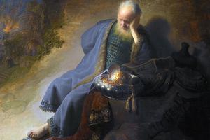 Rembrandt van Rijn, “Jeremiah Lamenting the Destruction of Jerusalem,” 1630 Rembrandt van Rijn, “Jeremiah Lamenting the Destruction of Jerusalem,” 1630