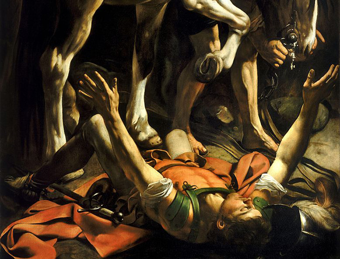 Caravaggio, “Conversion on the Way to Damascus”, c. 1600-1601 Caravaggio, “Conversion on the Way to Damascus”, c. 1600-1601