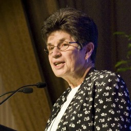 Sister Pat Farrell, president of the LCWR addresses the annual assembly in St. Louis, Mo. Sister Pat Farrell, president of the LCWR addresses the annual assembly in St. Louis, Mo.