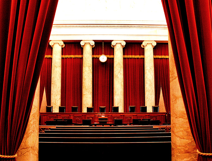 The Courtroom of the U.S. Supreme Court in Washington, DC. The Courtroom of the U.S. Supreme Court in Washington, DC.