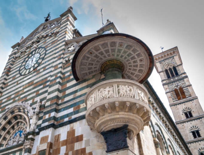 Duomo the Cathedral of Prato in Tuscany, Italy. Duomo the Cathedral of Prato in Tuscany, Italy.