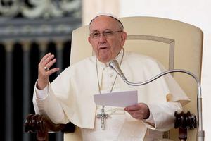 Pope Francis at the general audience in St. Peter’s Square on April 18, 2018. Pope Francis at the general audience in St. Peter’s Square on April 18, 2018.