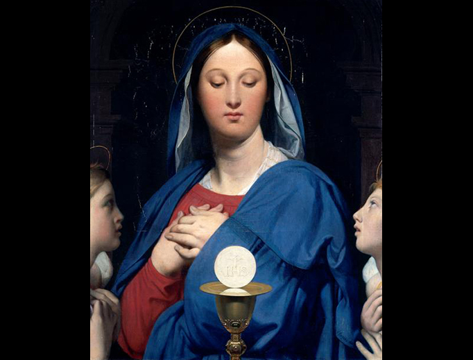 Jean Auguste Dominique Ingres, “The Virgin of the Host”, 1866 Jean Auguste Dominique Ingres, “The Virgin of the Host”, 1866