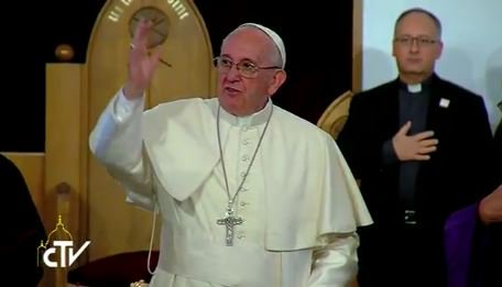 Pope Francis talks about marriage Oct. 1 in Georgia. Pope Francis talks about marriage Oct. 1 in Georgia.