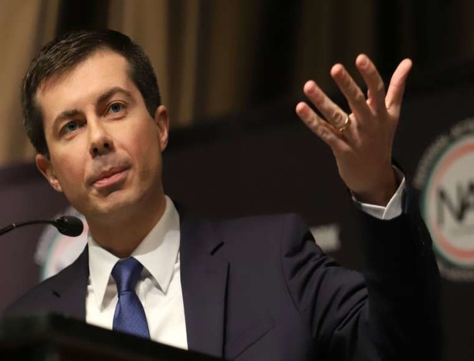 Pete Buttigieg speaks at the National Action Network Convention on April 4. Pete Buttigieg speaks at the National Action Network Convention on April 4.
