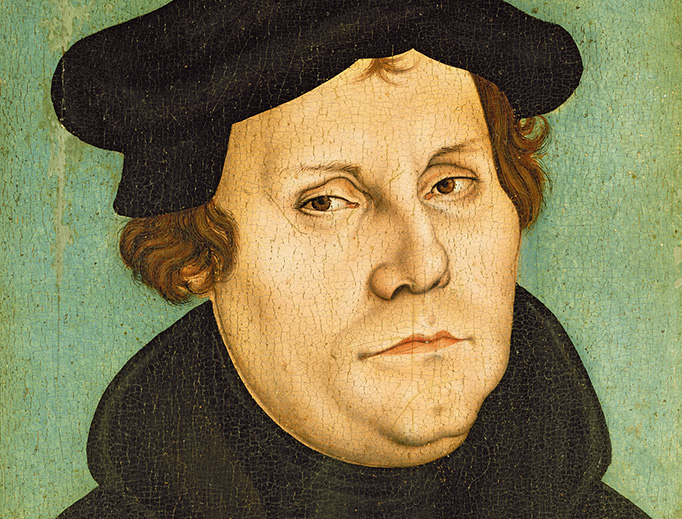 Workshop of Lucas Cranach the Elder, “Portrait of Martin Luther” (1528) Workshop of Lucas Cranach the Elder, “Portrait of Martin Luther” (1528)