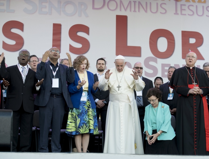Pope Francis celebrates the 50th anniversary of the Catholic Charismatic Renewal at the Circus Maximus on the vigil of Pentecost, June 3, 2017. Pope Francis celebrates the 50th anniversary of the Catholic Charismatic Renewal at the Circus Maximus on the vigil of Pentecost, June 3, 2017.