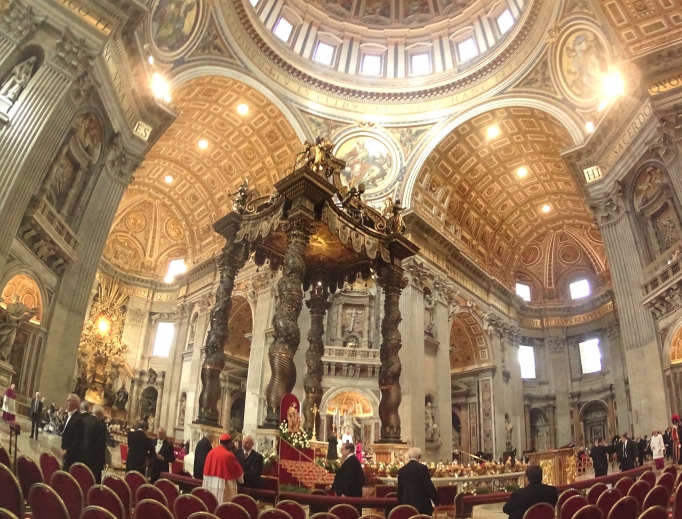 Above, Nov. 19, 2016, consistory in St. Peter's Basilica.
Above, Nov. 19, 2016, consistory in St. Peter's Basilica.