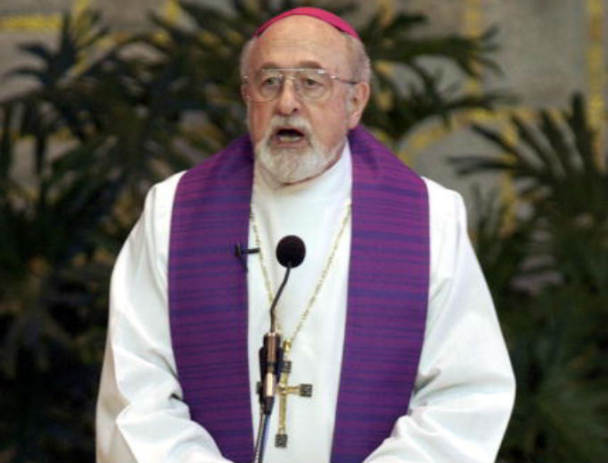 Archbishop Jerome of Listecki of Milwaukee removed the names of predecessors Archbishops William Cousins and Rembert Weakland (above) from church property. Archbishop Jerome of Listecki of Milwaukee removed the names of predecessors Archbishops William Cousins and Rembert Weakland (above) from church property.