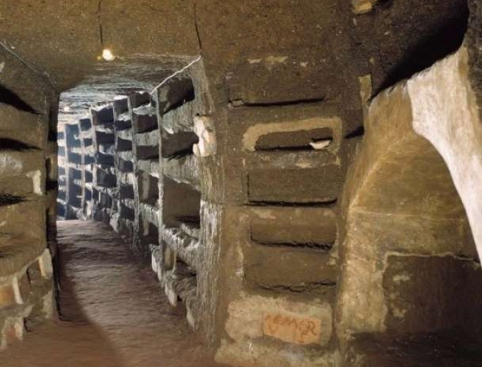 Pope Francis celebrated Mass in the catacombs of Priscilla in Rome Nov. 2. Pope Francis celebrated Mass in the catacombs of Priscilla in Rome Nov. 2.