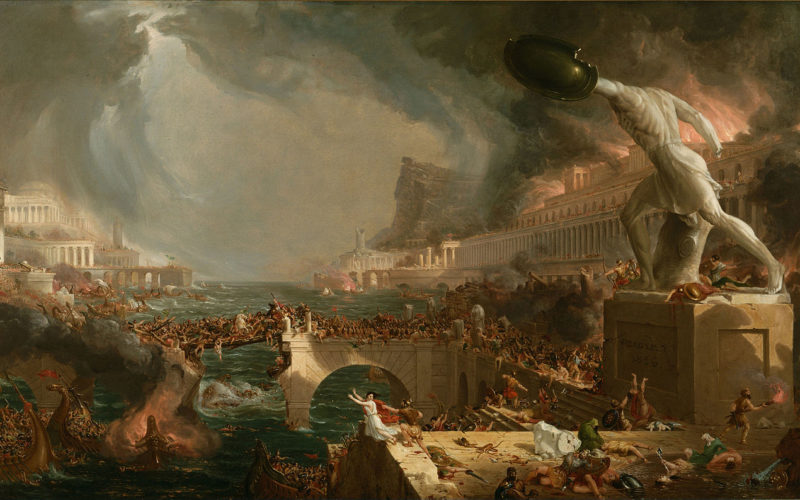 The Course of Empire Destruction by Thomas Cole The Course of Empire Destruction by Thomas Cole