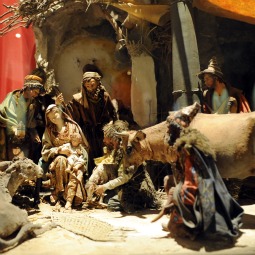 JOHN PAUL'S NATIVITY. A Nativity titled 'Crib' from Vatican City, made of ceramic, wood and textiles, donated by Pope John Paul II, is displayed in the International Nativity Museum, which reopened Dec. 18 in the West Bank town of Bethlehem. Originally opened on the ground floor of the Salesian convent in Bethlehem on Christmas Eve in 1999, the museum was closed a few months later following the outbreak of the second intifada. JOHN PAUL'S NATIVITY. A Nativity titled 'Crib' from Vatican City, made of ceramic, wood and textiles, donated by Pope John Paul II, is displayed in the International Nativity Museum, which reopened Dec. 18 in the West Bank town of Bethlehem. Originally opened on the ground floor of the Salesian convent in Bethlehem on Christmas Eve in 1999, the museum was closed a few months later following the outbreak of the second intifada.