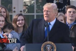 President Donald Trump speaks live from the Rose Garden Jan. 19. President Donald Trump speaks live from the Rose Garden Jan. 19.