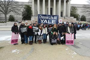 Students part of Choose Life at Yale at the March for Life Students part of Choose Life at Yale at the March for Life