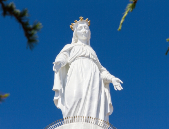 The Shrine of Our Lady of Lebanon is a Marian shrine and a pilgrimage site in Lebanon. The Shrine of Our Lady of Lebanon is a Marian shrine and a pilgrimage site in Lebanon.