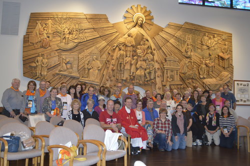 ALMOST HOME. St. Pius pilgrimage group at the St. Thérèse shrine in Illinois. ALMOST HOME. St. Pius pilgrimage group at the St. Thérèse shrine in Illinois.
