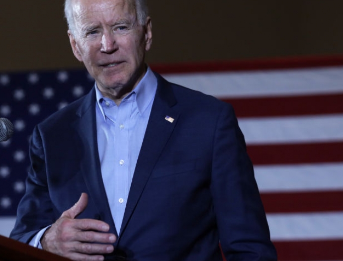 Democratic presidential candidate former Vice President Joe Biden speaks during a campaign event at Sun City Macdonald Ranch Feb. 14 in Henderson, Nevada. Democratic presidential candidate former Vice President Joe Biden speaks during a campaign event at Sun City Macdonald Ranch Feb. 14 in Henderson, Nevada.