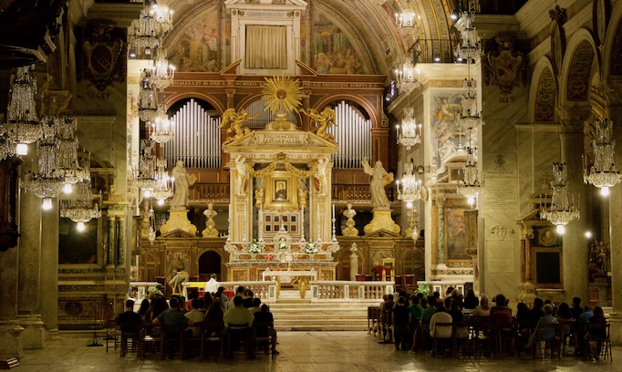 Eucharistic Adoration for Charlie Gard, church of Santa Maria in Ara Coeli. Eucharistic Adoration for Charlie Gard, church of Santa Maria in Ara Coeli.