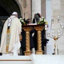 Pope Francis venerates the relics of St. Peter on Nov. 24 in St. Peter’s Square. Pope Francis venerates the relics of St. Peter on Nov. 24 in St. Peter’s Square.