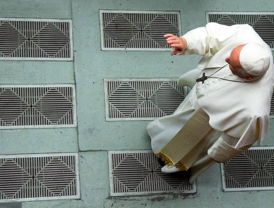 Pope Francis walks to the weekly general audience Jan. 22 at Paul VI Hall at the Vatican.
Pope Francis walks to the weekly general audience Jan. 22 at Paul VI Hall at the Vatican.