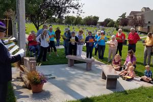 People gather in prayer on past National Days of Remembrance for Aborted Children: Billings, Montana, 2018 (above); and Hillside, Illinois, 2018 (below); and Scranton, Pennsylvania, 2017 (below). This year the date is Sept. 14. Below, memorial wreaths are set up at a special Mass via Elizabeth Ministry; and the Ray family is shown mourning a miscarried family member.
People gather in prayer on past National Days of Remembrance for Aborted Children: Billings, Montana, 2018 (above); and Hillside, Illinois, 2018 (below); and Scranton, Pennsylvania, 2017 (below). This year the date is Sept. 14. Below, memorial wreaths are set up at a special Mass via Elizabeth Ministry; and the Ray family is shown mourning a miscarried family member.