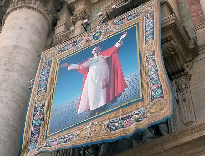 Image from the beatification of Paul VI Oct. 19, 2014. He will be canonized Oct. 14, 2018. Image from the beatification of Paul VI Oct. 19, 2014. He will be canonized Oct. 14, 2018.