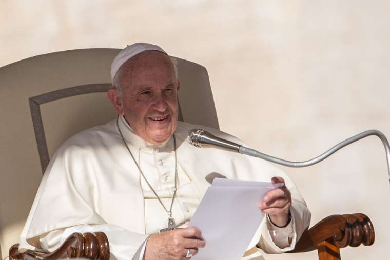Pope Francis speaks at the general audience Oct. 9. Pope Francis speaks at the general audience Oct. 9.
