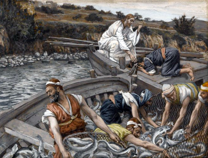 James Tissot (1836-1902), “The Miraculous Draught of Fishes” James Tissot (1836-1902), “The Miraculous Draught of Fishes”