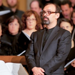 Roman Hurko after conducting his latest setting of the Byzantine Divine Liturgy in New York City. Roman Hurko after conducting his latest setting of the Byzantine Divine Liturgy in New York City.