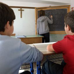 A crucifix hangs in a school classroom in Rome in this 2009 file photo. A European human rights court ruled March 18 that crucifixes are acceptable in public schools. The decision effects the 47 countries of the European Union. A crucifix hangs in a school classroom in Rome in this 2009 file photo. A European human rights court ruled March 18 that crucifixes are acceptable in public schools. The decision effects the 47 countries of the European Union.
