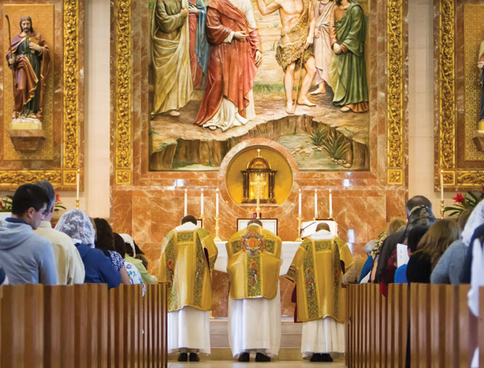 St. John the Baptist in Costa Mesa, California, makes the sacraments readily available.
St. John the Baptist in Costa Mesa, California, makes the sacraments readily available.
