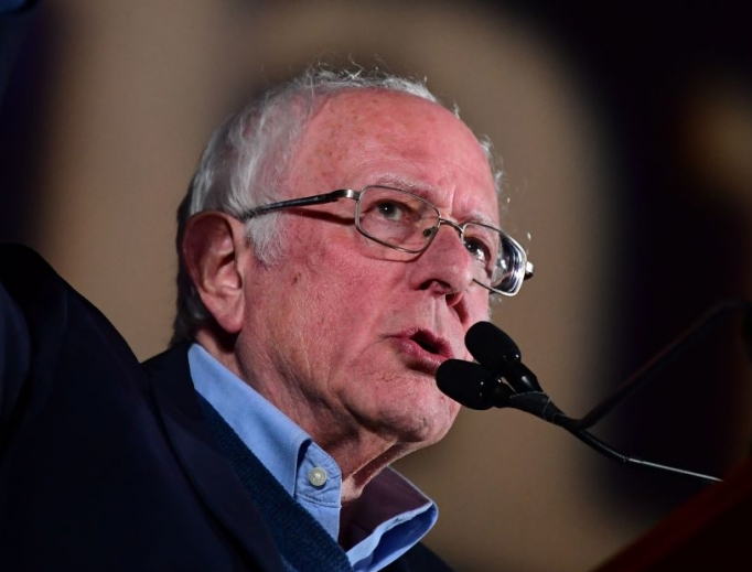 Democratic presidential hopeful Vermont Sen. Bernie Sanders speaks during a rally at Springs Preserve Amphitheater in Las Vegas on Feb. 21. Democratic presidential hopeful Vermont Sen. Bernie Sanders speaks during a rally at Springs Preserve Amphitheater in Las Vegas on Feb. 21.